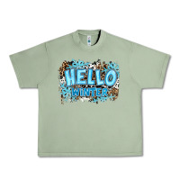 Oil Green hello winter Urban Heavy Tee - RanaPortraitStore
