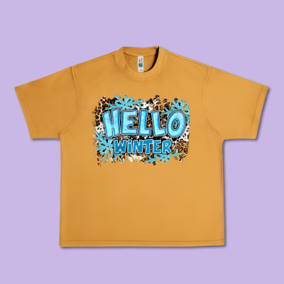 Hello Winter Urban Heavy Tee Designed By Ranaportraitstore