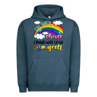 Pigment Midnight Navy the only choice i made was to be myself Urban Hoodie - Artiststas