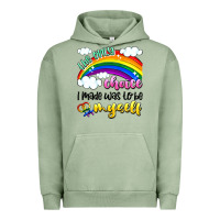 Pigment Oil Green the only choice i made was to be myself Urban Hoodie - Artiststas