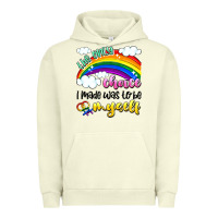 Pigment Pistachio the only choice i made was to be myself Urban Hoodie - Artiststas