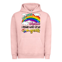 Pigment Salmon the only choice i made was to be myself Urban Hoodie - Artiststas