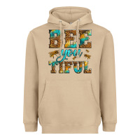 Mushroom Western Bee You Tiful Bee Heavyweight Hoodie - LillyAllenDesigns