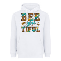 White Western Bee You Tiful Bee Heavyweight Hoodie - LillyAllenDesigns