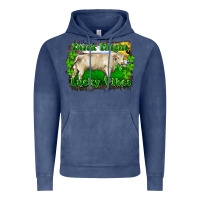 Vintage Denim thick thighs lucky vibes charolais bull Vintage Hoodie - RanaPortraitStore