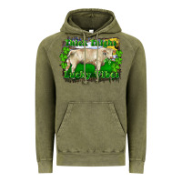 Vintage Olive thick thighs lucky vibes charolais bull Vintage Hoodie - RanaPortraitStore