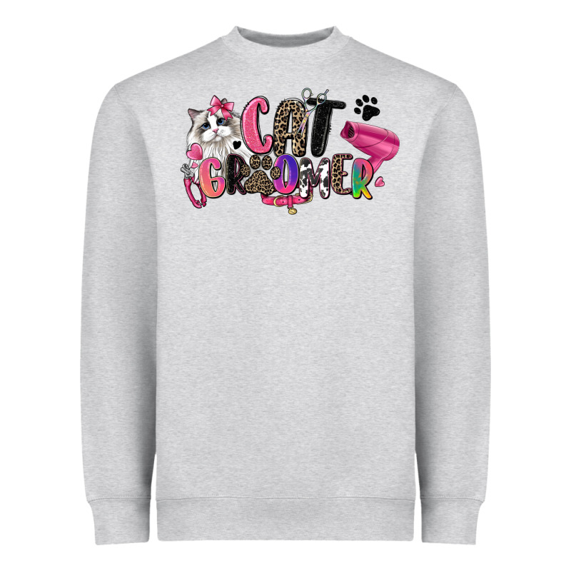 Cat Groomer Heavyweight Sweatshirt by Zillion Design Studio | Teevron
