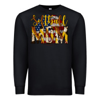 Black softball mom Premium Sweatshirt - Jasminsmagicworld