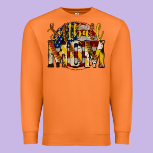 Softball Mom Premium Sweatshirt Designed By Jasminsmagicworld