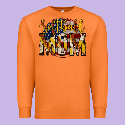 Softball Mom Premium Sweatshirt Designed By Jasminsmagicworld