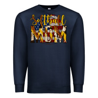 Navy softball mom Premium Sweatshirt - Jasminsmagicworld