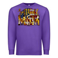 Purple softball mom Premium Sweatshirt - Jasminsmagicworld