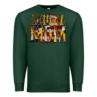 Sports Green softball mom Premium Sweatshirt - Jasminsmagicworld
