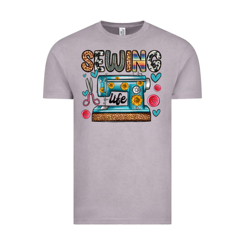 Sewing Life Vintage Tee by Zillion Design Studio | Teevron