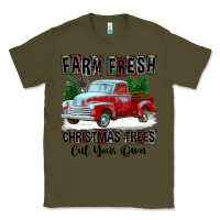 Army Green Farm Fresh Christmas Trees Cut Your Own Classic Tee - FaDigitalArtStudio