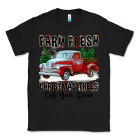 Black Farm Fresh Christmas Trees Cut Your Own Classic Tee - FaDigitalArtStudio