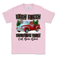 Bubblegum Pink Farm Fresh Christmas Trees Cut Your Own Classic Tee - FaDigitalArtStudio