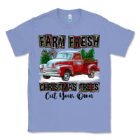 Colony Blue Farm Fresh Christmas Trees Cut Your Own Classic Tee - FaDigitalArtStudio