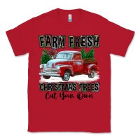 Red Farm Fresh Christmas Trees Cut Your Own Classic Tee - FaDigitalArtStudio