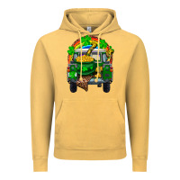 St Patricks Day Truck With Pot Of Gold Horseshoe A Vintage Hoodie | Teevron