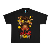 Black softball mom afro messy bun Urban Heavy Tee - texasbilliewilder