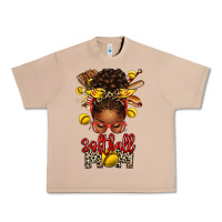 Burro softball mom afro messy bun Urban Heavy Tee - texasbilliewilder
