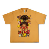 Peanut Butter softball mom afro messy bun Urban Heavy Tee - texasbilliewilder
