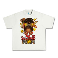 Pistachio softball mom afro messy bun Urban Heavy Tee - texasbilliewilder