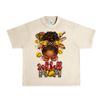 Sandshell softball mom afro messy bun Urban Heavy Tee - texasbilliewilder