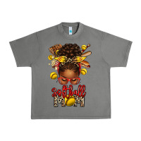 Tornado softball mom afro messy bun Urban Heavy Tee - texasbilliewilder