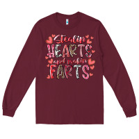 Burgundy stealin hearts and makin farts Long Sleeve Tee - RacoonDesign