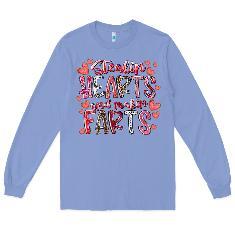 Stealin Hearts And Makin Farts Long Sleeve Tee by RacoonDesign | Teevron