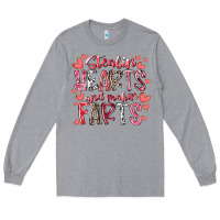 Heather Grey stealin hearts and makin farts Long Sleeve Tee - RacoonDesign