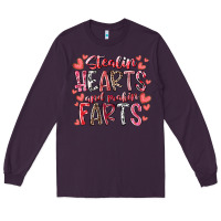 Plum stealin hearts and makin farts Long Sleeve Tee - RacoonDesign