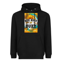 Black bee nice or buzz off Heavyweight Hoodie - LillyAllenDesigns