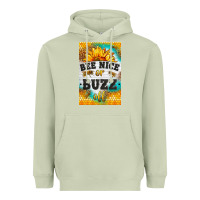 Matcha bee nice or buzz off Heavyweight Hoodie - LillyAllenDesigns