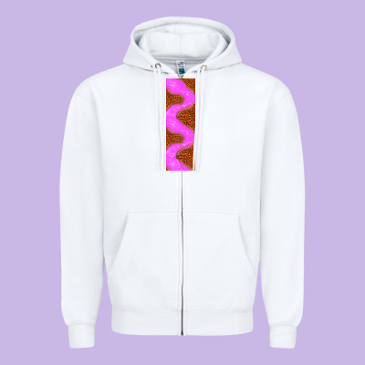 Halloween Pink Pen Wraps Zipper Hoodie Designed By Bundleandbundleshop