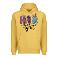 Antique Gold hair stylist Premium Hoodie - MaliasSmallBusiness