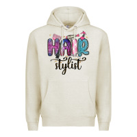 Oatmeal Heather hair stylist Premium Hoodie - MaliasSmallBusiness