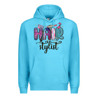 Ocean Blue hair stylist Premium Hoodie - MaliasSmallBusiness