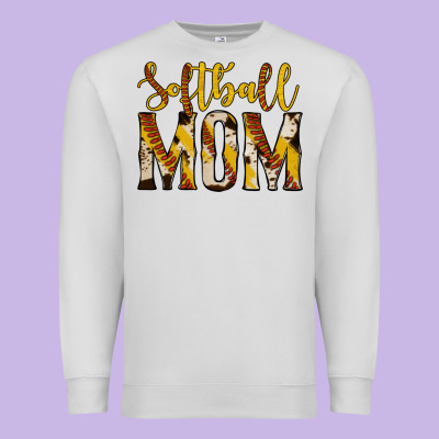Softball Mom Premium Sweatshirt Designed By Jasminsmagicworld