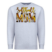 Heather Grey softball mom Premium Sweatshirt - Jasminsmagicworld