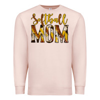 Pale Pink softball mom Premium Sweatshirt - Jasminsmagicworld