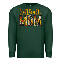 Sports Green softball mom Premium Sweatshirt - Jasminsmagicworld