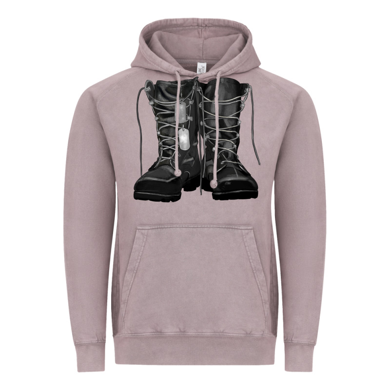 Soldier Boots Vintage Hoodie by RanaPortraitStore | Teevron