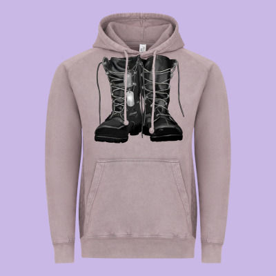 Soldier Boots Vintage Hoodie Designed By Ranaportraitstore