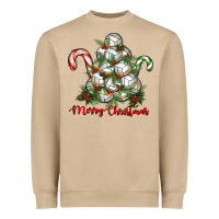 Mushroom Merry Christmas Volleyball Heavyweight Sweatshirt - RanaPortraitStore