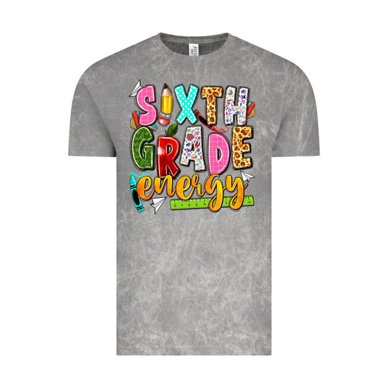 Sixth Grade Energy Vintage Tee by texasbilliewilder | Teevron