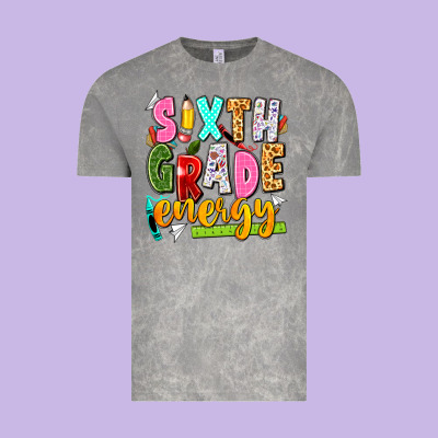 Sixth Grade Energy Vintage Tee Designed By Texasbilliewilder