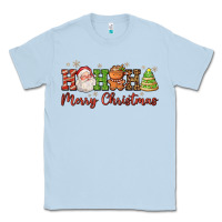 Dusty Blue hohoho merry christmas santa coffee cup tree cooki Classic Tee - FaDigitalArtStudio